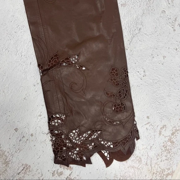 Richard Tyler Couture Leather Pants - Picture 2 of 8